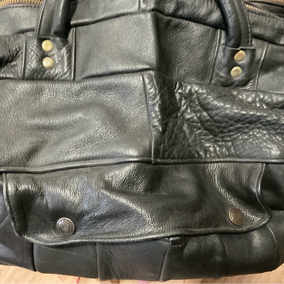 Vintage Genuine Leather Travel Duffle Bag Weekend Luggage - Picture 12 of 12